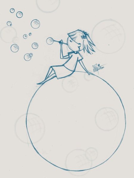 Мыльные пузыри скетч