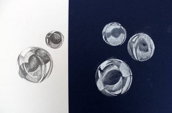 Мыльные пузыри карандашом