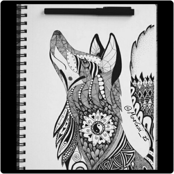 Узоры гелевой ручкой