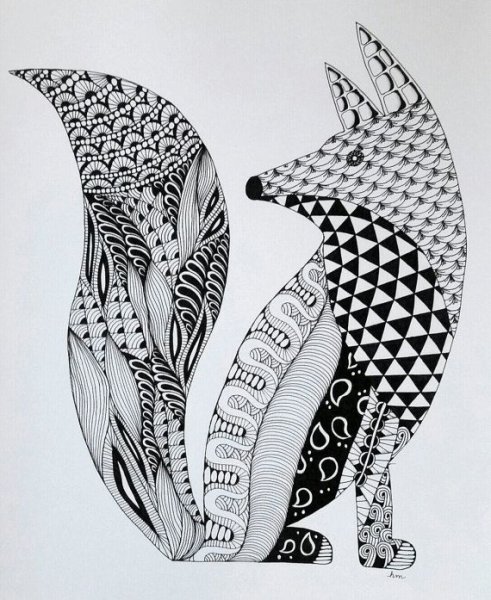 Лиса стилизация