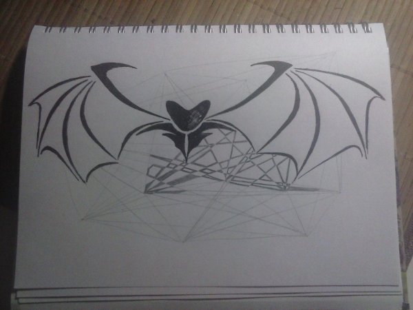 Летучая мышь рисунок