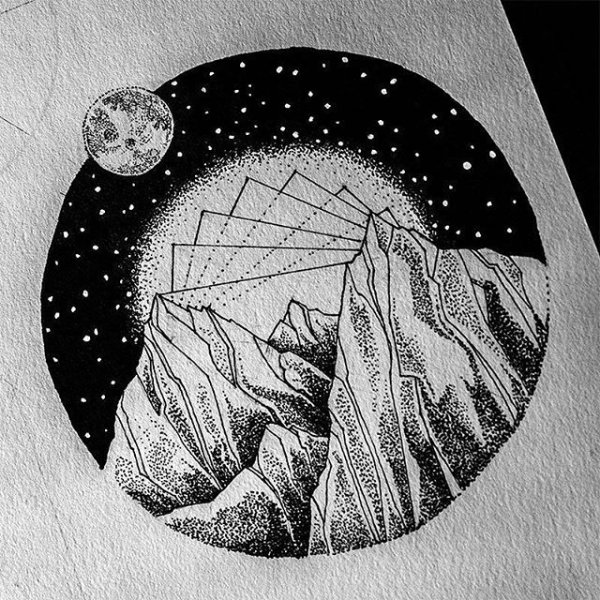 Рисунки линером простые