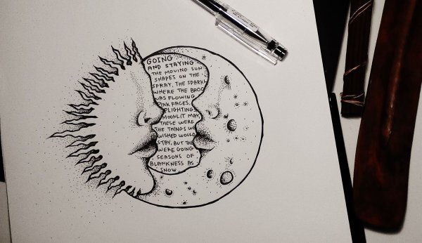 On the Moon Sketch