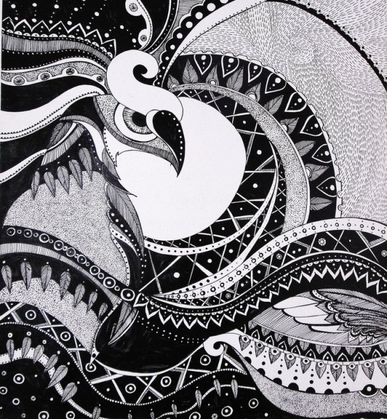 Декоративная графическая композиция