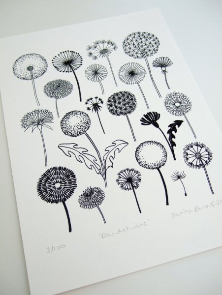 Дудлинг одуванчик