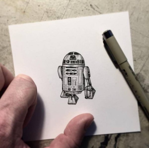 Миниатюры черно белые