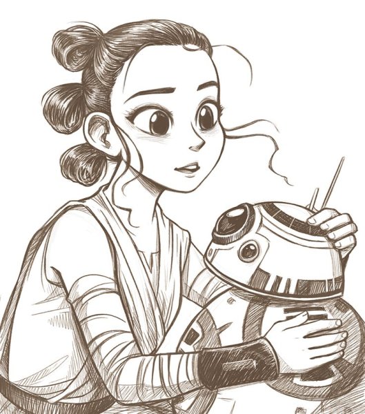 Рей Star Wars рисунок