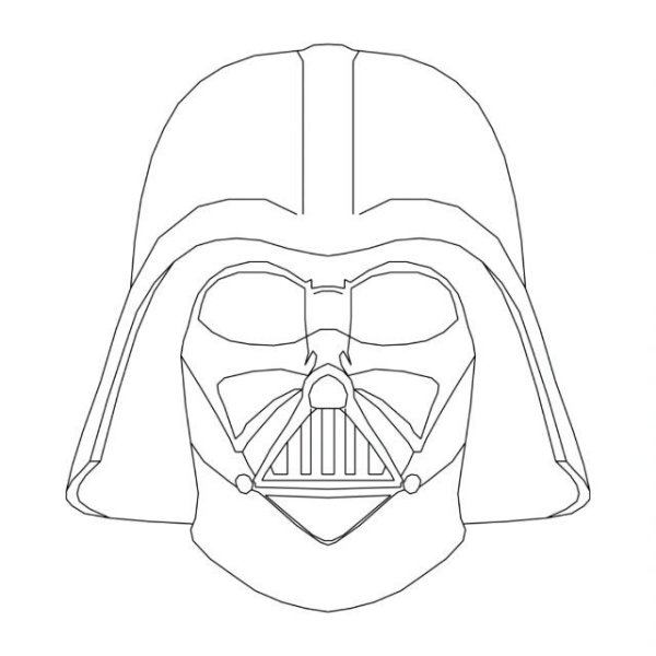 Шлем Дарта Вейдера схема