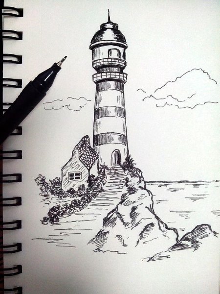 Зарисовка маяка