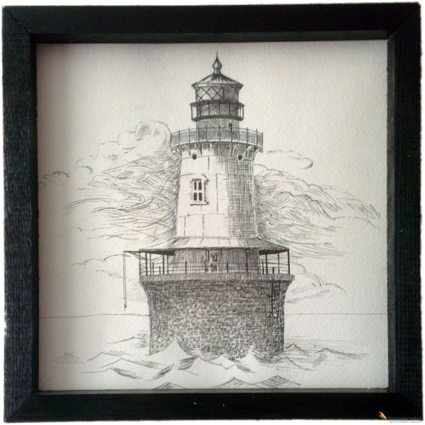 Корабль гелевой ручкой