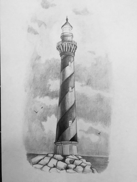 Маяк Графика эскиз
