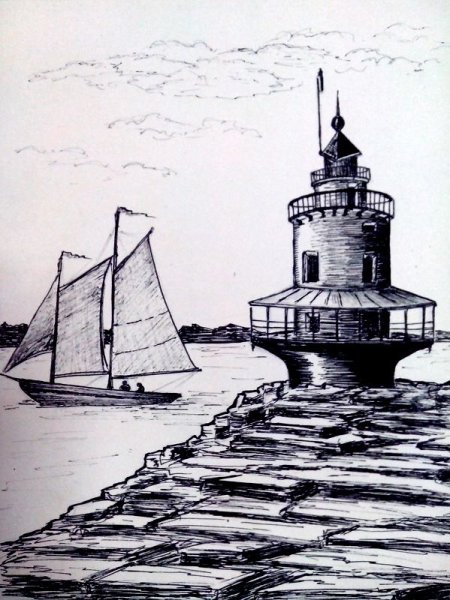 Маяк Выжигание