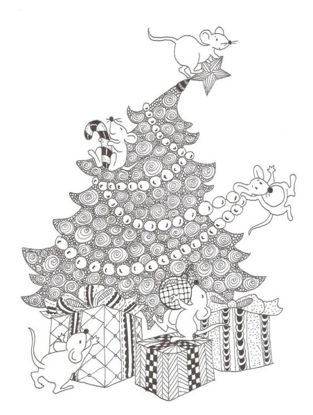 Красивые пейзажи черной ручкой