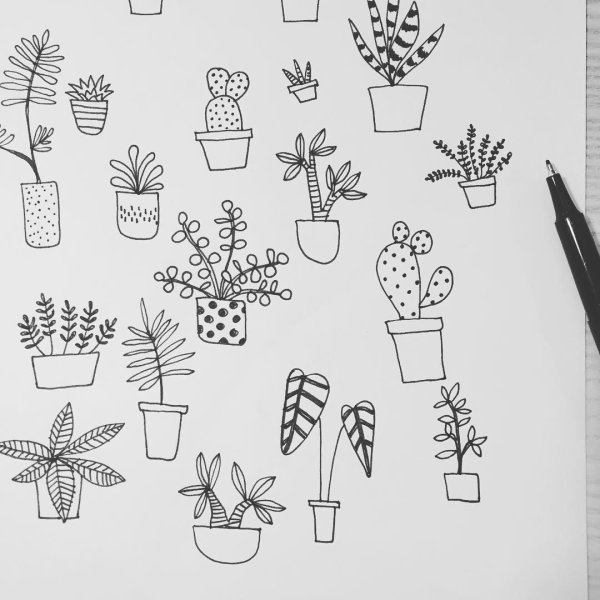 Дудлы для ежедневника растения