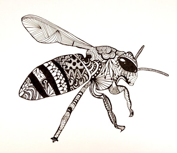 Рисование гелевой ручкой