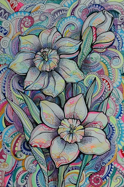 Стилизованные цветы