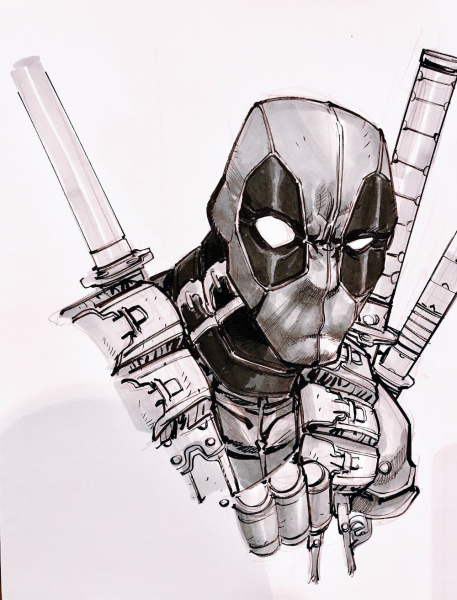 Дэдпул эскиз