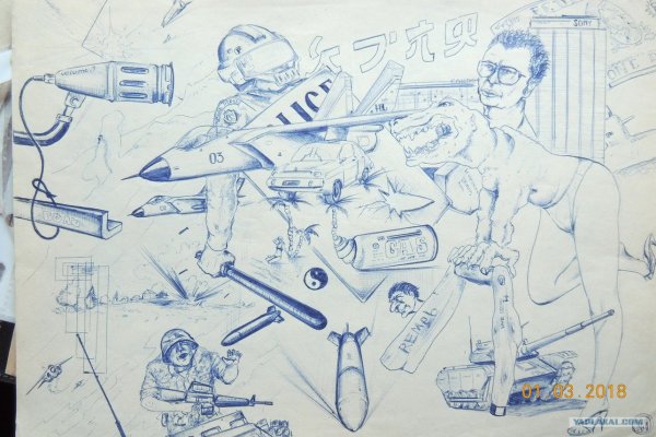 Рисование шариковой ручкой