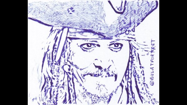 Фотопортрет Джека воробья