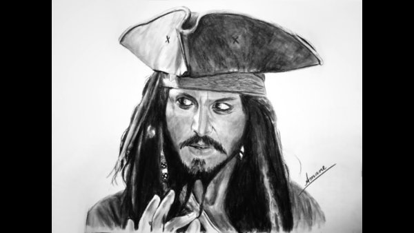 Капитан Джек Воробей портрет