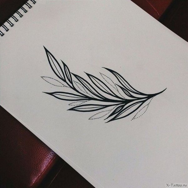 Тату дубовые листья эскизы