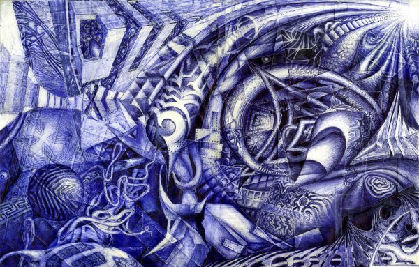 Графика шариковой ручкой