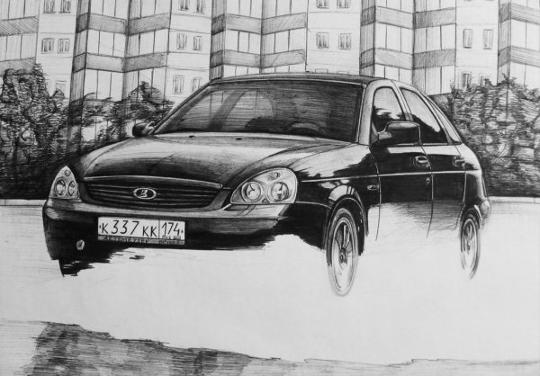 Авто рисунок простой