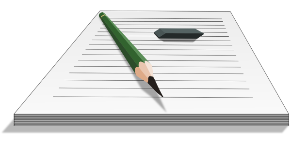 Листок карандашом