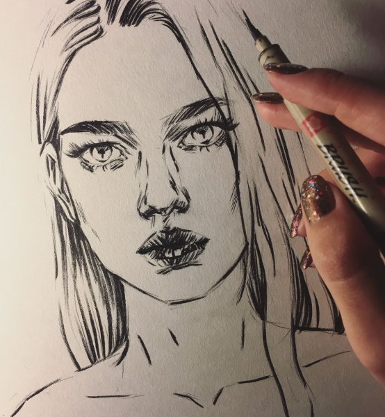 Портрет в стиле скетч