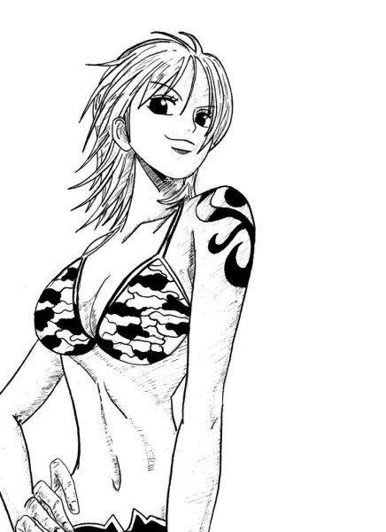 Робин Ван Пис черно белая