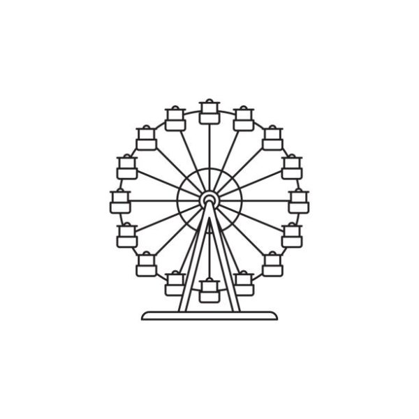 Колесо обозрения контур