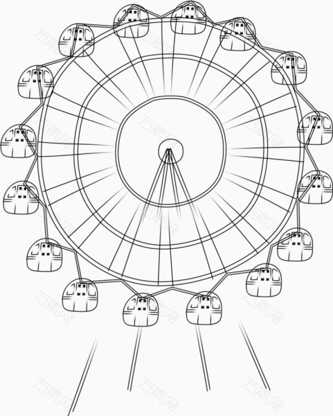 Колесо обозрения для рисования
