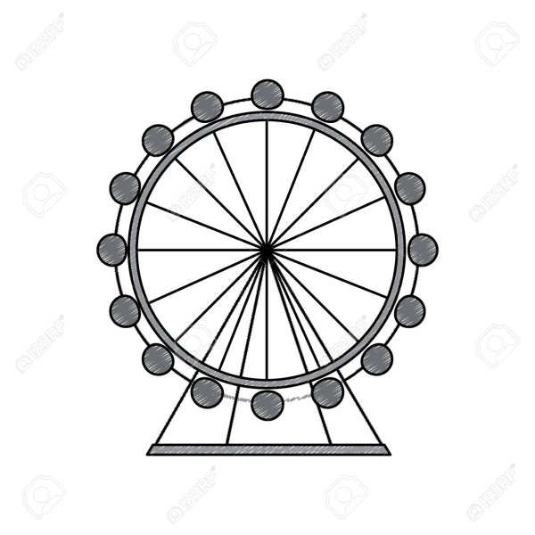 Колесо обозрения контур