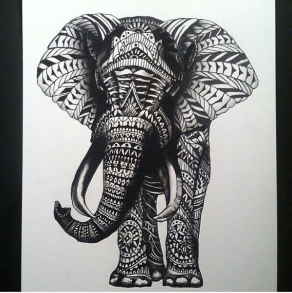Слон стилизация