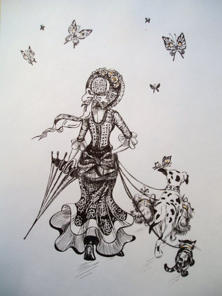 Графика Наброски в скетчбуке