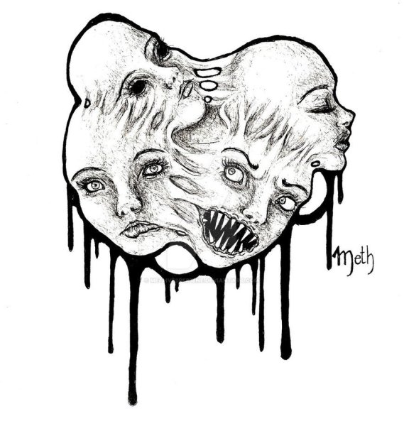 Страшные рисунки карандашом