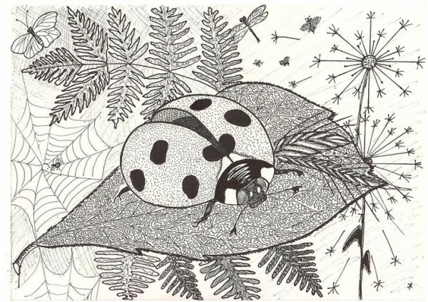 Рисование гелевой ручкой для детей