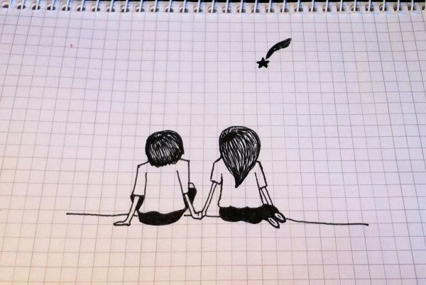 Несложные рисунки ручкой