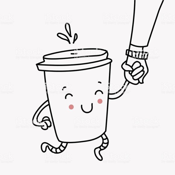 Стакан кофе скетч