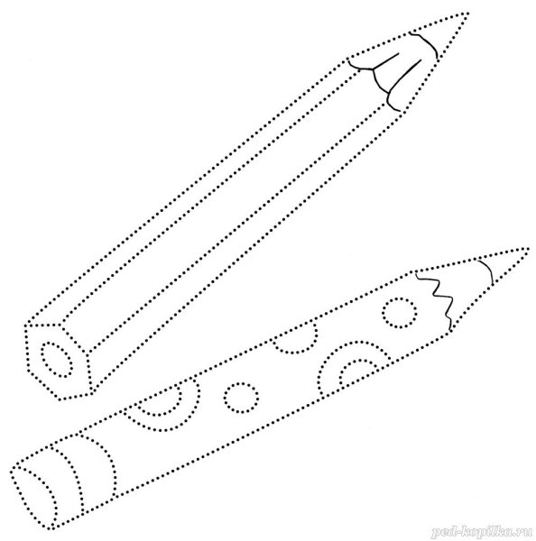 Обведение рисунков по точкам
