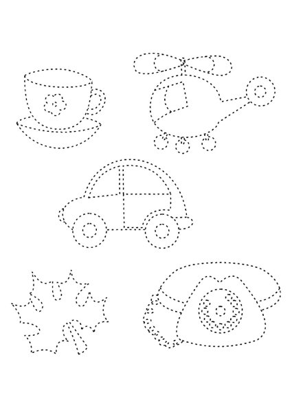 Животные по точкам для детей