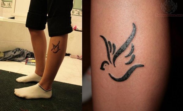 Рисунки на ноге ручкой