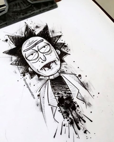 Рик Санчес тату