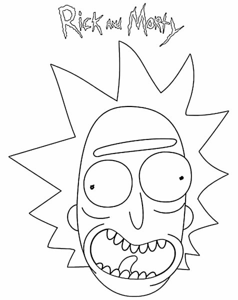 Рик раскраска
