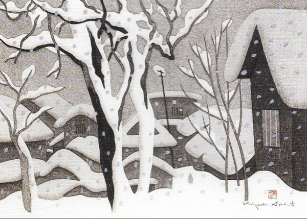 Линогравюра наивное искусство