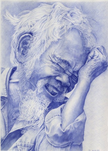 Наброски шариковой ручкой