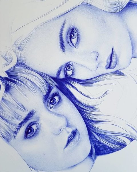 Картины шариковой ручкой