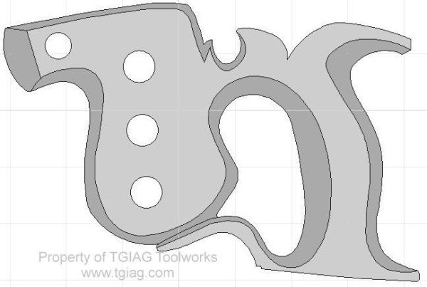 Ручка для ножовки из фанеры