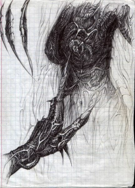 Чудища черной ручкой