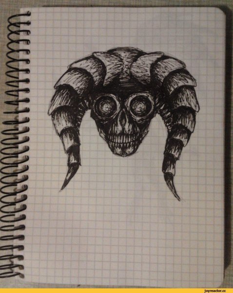 Монстры черной ручкой